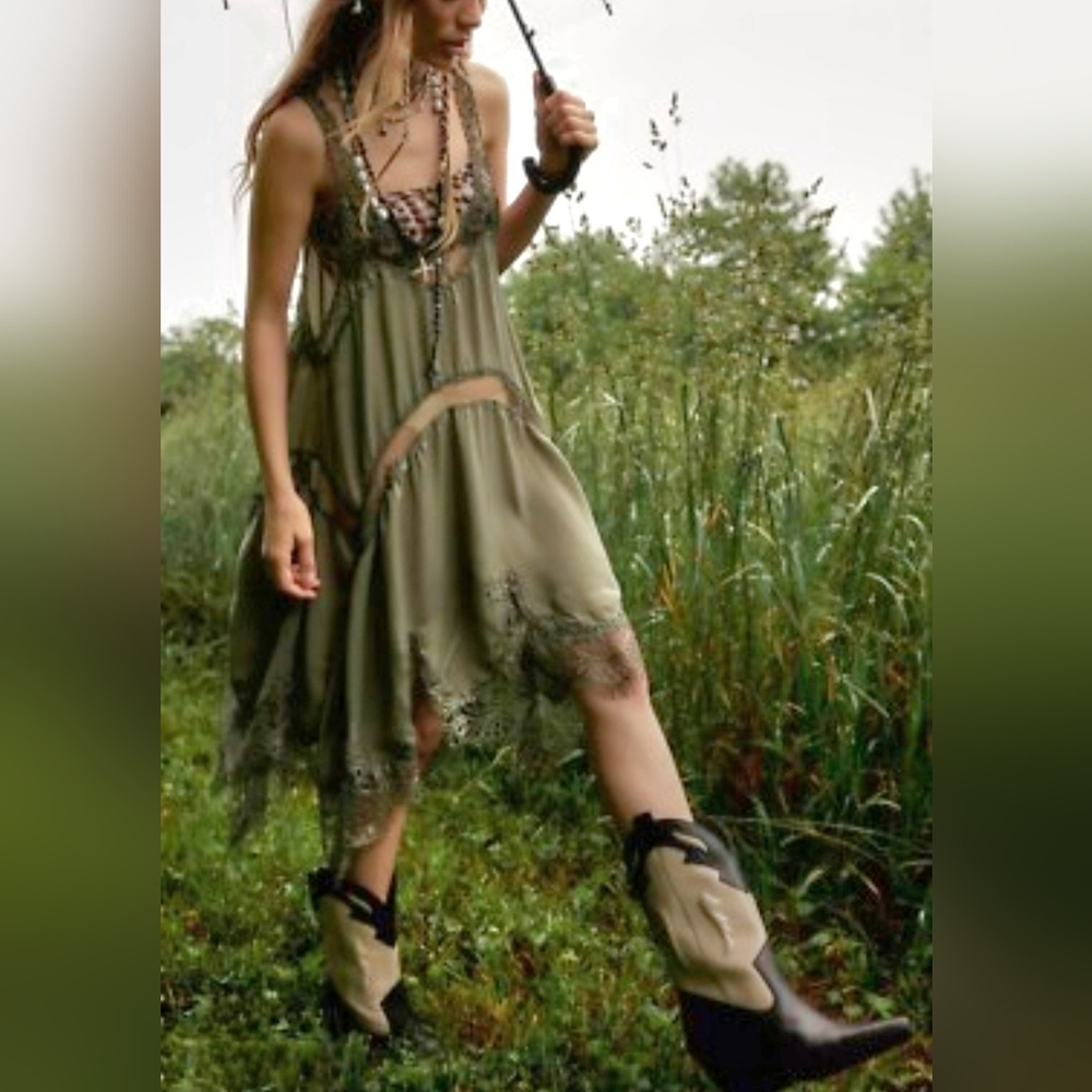 Free People Hearts On Fire Slip Dress - Picture 3 of 8